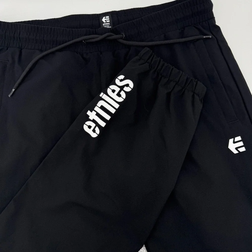 Etnies Mens‎ Black Skate Jogger Pants Mesh Lined Elastic Waist Small RN95182